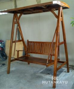 AYN001 Ayunan Jati 2 Dudukan Hutankayu Furniture Jepara Handycraft Mebel Meubel Jati Murah Jepara