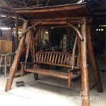 AYN002 Ayunan Antik Jati 2 Dudukan Hutankayu Furniture Jepara Handycraft Mebel Meubel Jati Murah Jepara