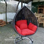AYN004 Ayunan Rotan Bulat Dudukan Hutankayu Furniture Jepara Handycraft Mebel Meubel Jati Murah Jepara