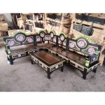 Set Meja Kursi Tamu Ukir Sudut - Gambar 3
