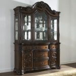 lemari pajangan valerian royale hutankayu furniture mebel jepara