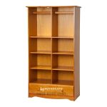 Almari Lemari Pakaian 2 Pintu Minimalis Jati - Gambar 2