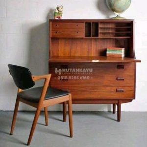 Meja Kursi Kerja Klasik Jati Vintage