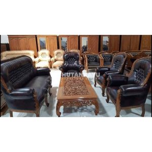 Kursi Tamu Set Mewah Jati Black