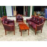 Sofa Tamu Klasik Jati Red