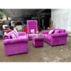 Sofa Tamu Jati Mewah Purple