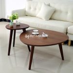 Meja Coffe Table 2 Minimalis Dark Brown