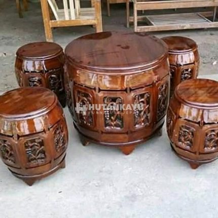 Kursi Kendang Teras Tamu Jati