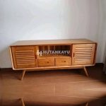 Meja TV Retro Jati Minimalis