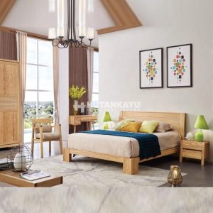 Set Kamar Tidur Dipan Natural Wood