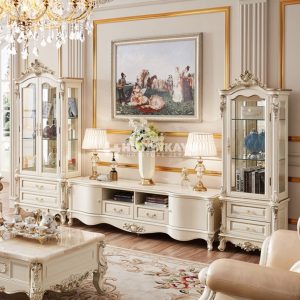 Backdrop TV Klasik Ukir