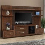 Backdrop TV Jati Minimalis
