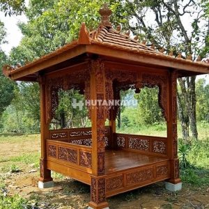 gazebo ukir jati