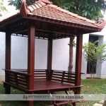 Gazebo Minimalis Kayu Kelapa Tiang Kotak Hutankayu Furniture Mebel Jepara