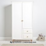 Lemari Pakaian 2 Pintu Retro
