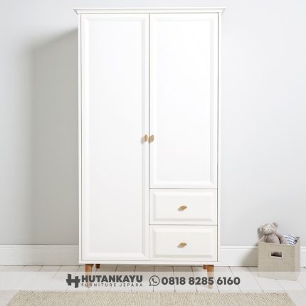 Lemari Pakaian 2 Pintu Retro