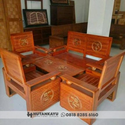 Kursi Tamu Koper Bola Jati Jepara Hutankayu Furniture Mebel Jepara