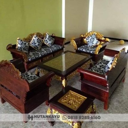 Kursi Tamu Madura Mewah Jati Ukir Jepara Hutankayu Furniture Mebel Jepara