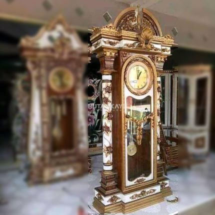 Almari Jam Hias Brawijaya Hutankayu Furniture Mebel Jepara