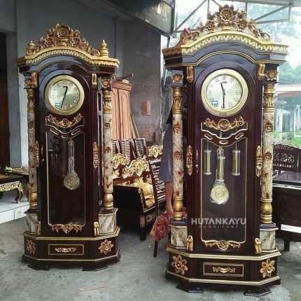 Almari Jam Mawar Hutankayu Furniture Mebel Jepara