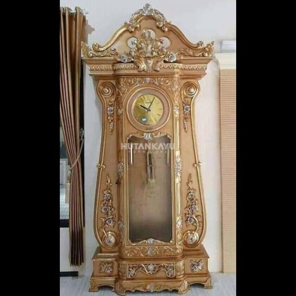 Almari Lemari Jam Hias Brawijaya Emas Hutankayu Furniture Mebel Jepara