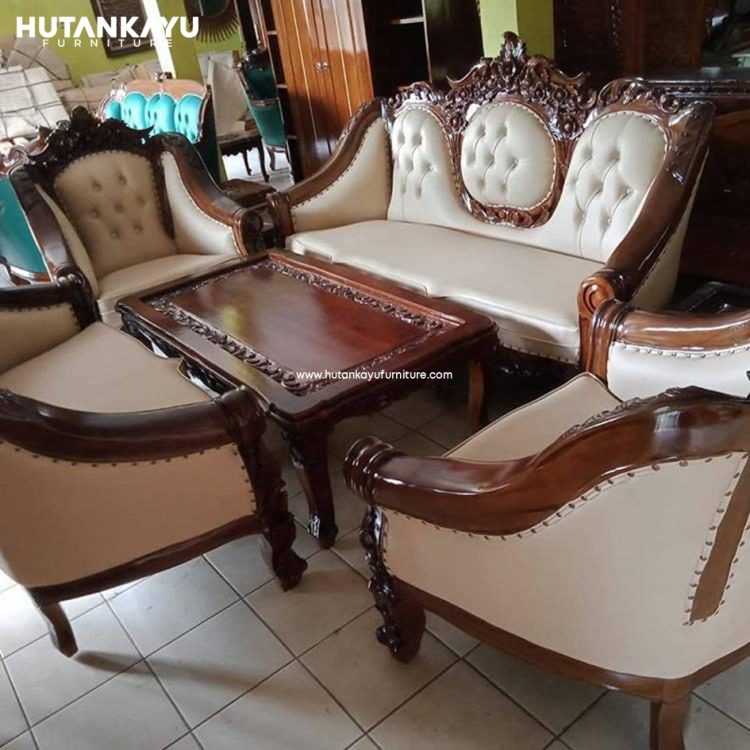 Kursi Tamu Ganesha Jati Hutankayu Furniture Mebel Jepara 01