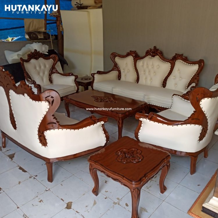 Kursi Tamu Jati Ukir Set Hutankayu Furniture Mebel Jepara 01