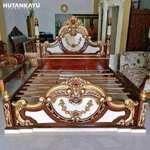 Tempat Tidur Dipan Ukir Full Hutankayu Furniture Mebel Jati Jepara 01