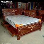 Tempat Tidur Dipan Ukir Laci Hutankayu Furniture Mebel Jati Jepara 01