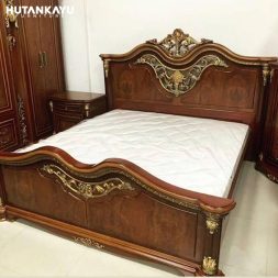 Tempat Tidur Dipan Ukir Minimalis Jati Hutankayu Furniture Mebel Jati Jepara 01