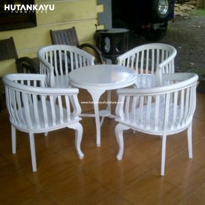 Kursi Teras Betawi Kurung Duco K4 Hutankayu Furniture Mebel Jati Jepara