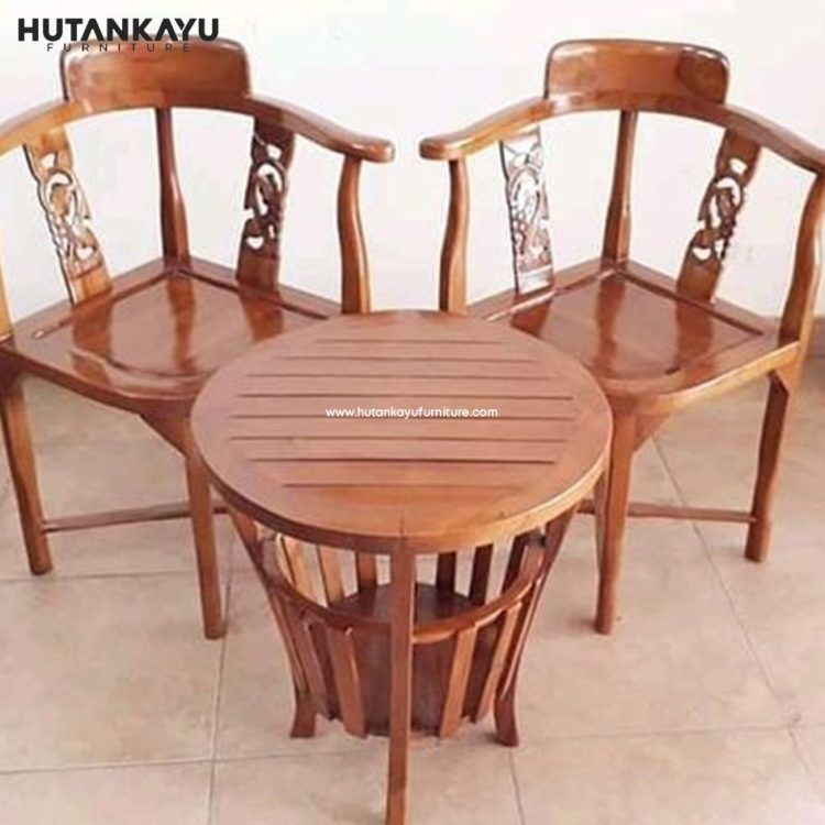 Kursi Teras Klasik Ukir Hutankayu Furniture Mebel Jati Jepara