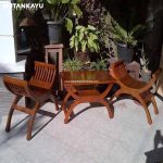 Kursi Teras Setengah Lingkaran Hutankayu Furniture Mebel Jati Jepara