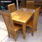 Meja Makan Balero Kursi 4 Jati Set Hutankayu Furniture Mebel Jati Jepara 01