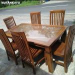 Meja Makan Balero Kursi 6 Set Hutankayu Furniture Mebel Jati Jepara 01