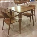 Meja Makan Kotak Hiroshima K2 Hutankayu Furniture Mebel Jati Jepara