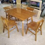 Set Meja Makan Dareen Hutankayu Furniture Mebel Jati Jepara