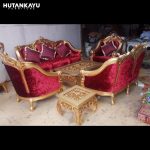 Kursi Tamu Jati Mewah Red Gold