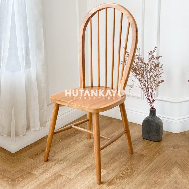 Meja Makan Minimalis Jati Lingkar Sandaran Hutankayu Furniture Mebel Jati Jepara 02