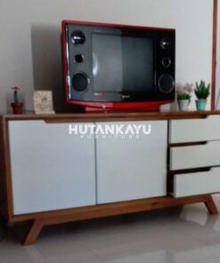 Meja TV Retrafit Bufet TV Hutankayu Furniture Mebel Jati Jepara 02