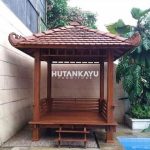 Gazebo Jati Kotak Genteng 2 x 2 Meter Hutankayu Furniture Mebel Jati Jepara