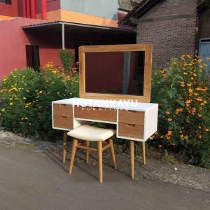 Meja Rias Claya Hutankayu Furniture Mebel Jati Jepara 01