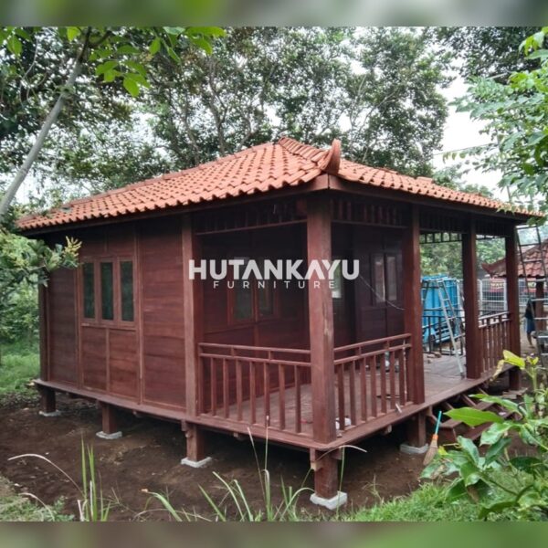 Rumah Kayu Kelapa 6 x 6 Meter Hutankayu Furniture Mebel Jati Jepara
