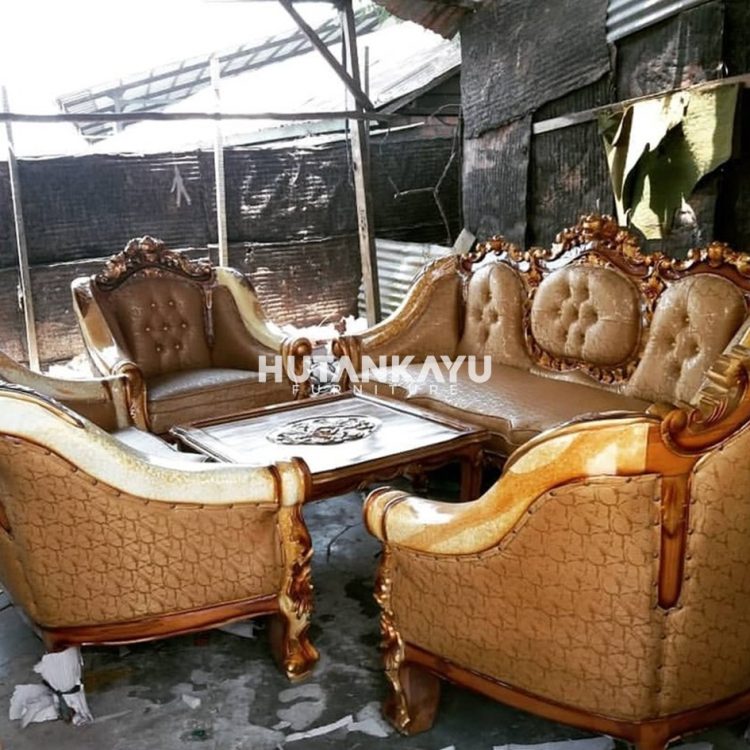 Kursi Tamu Ukir Argani Hutankayu Furniture Mebel Jati Jepara