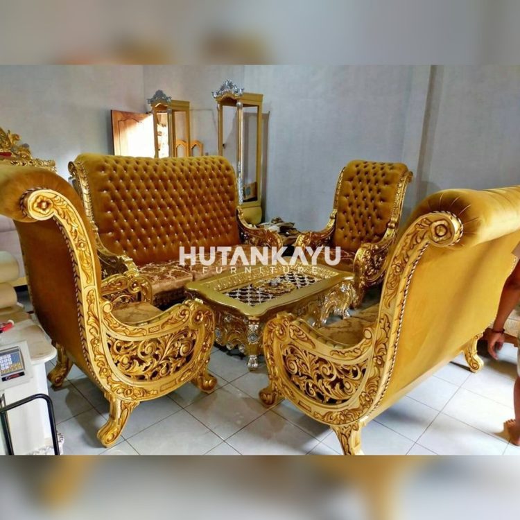 Kursi Tamu Ukir Gentala Hutankayu Furniture Mebel Jati Jepara