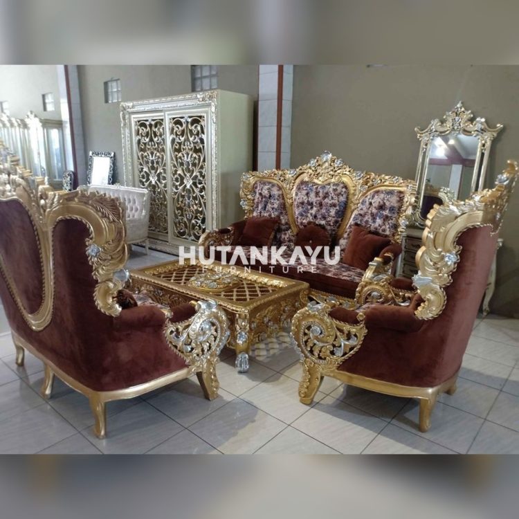 Kursi Tamu Ukir Rajendra Hutankayu Furniture Mebel Jati Jepara