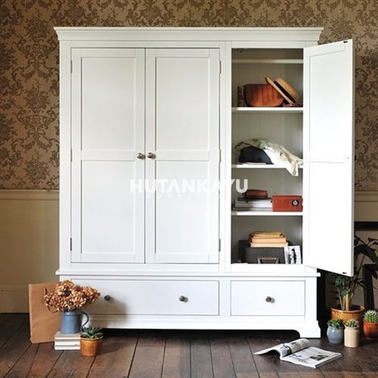 Lemari Pakaian Alexander Hutankayu Furniture Mebel Jati Jepara