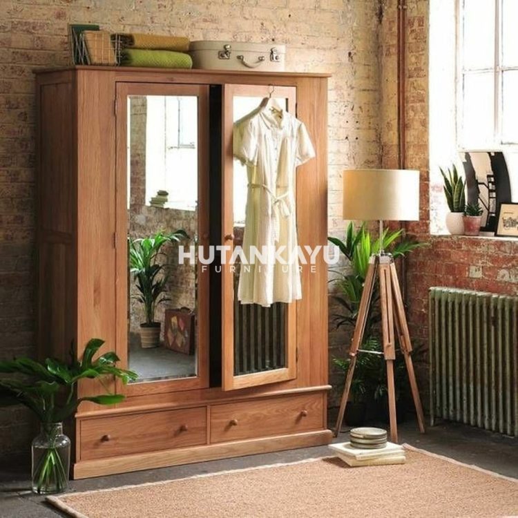 Lemari Pakaian Callum Hutankayu Furniture Mebel Jati Jepara 01