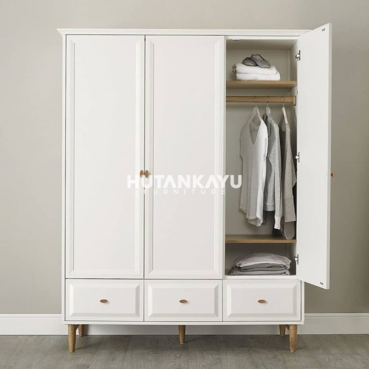 Lemari Pakaian Daniel Hutankayu Furniture Mebel Jati Jepara