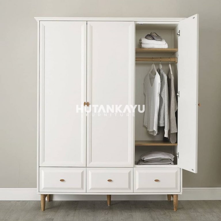 Lemari Pakaian Daniel Hutankayu Furniture Mebel Jati Jepara